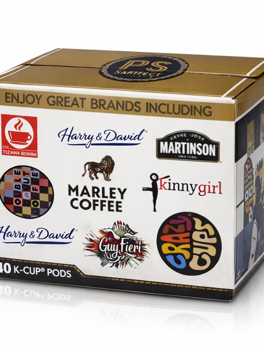 Perfect Samplers Decaf Coffee Variety Pack 40ct Pods for Keurig Brewers